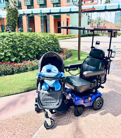 Child Seat Mount for Electric Wheelchair Scooter ECV
