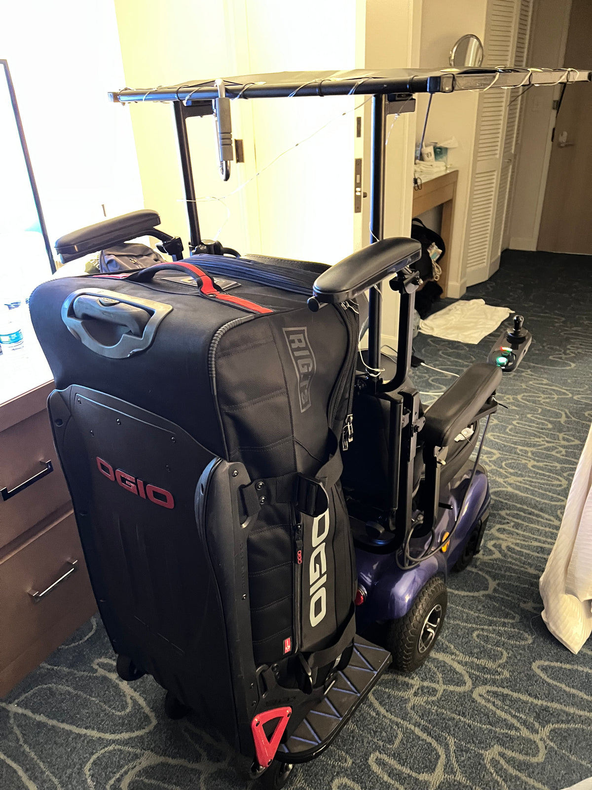 Passenger / Caretaker Platform for Electric Wheelchair Scooter ECV