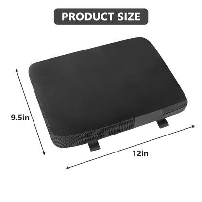 Yuroochii Motorcycle Air Seat Cushion ， Rear or Small Seat Size, Extends Ride time and Increases Circulation，for Comfortable Travel Pressure Relief 11.5" x 9" Black