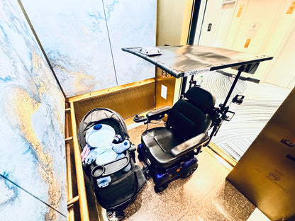 Child Seat Mount for Electric Wheelchair Scooter ECV