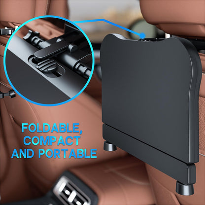 FANXIN Car Seat Tray, Car Back Seat Tray Table for Kids, Foldable Travel Tray for Rear Passenger Seat, Car Food Trays for Eating, Car Desk for Laptop Working on The Road with Non-Slip Mat