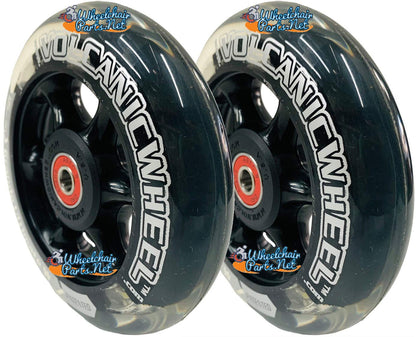 Lighted Caster Wheels in 3", 4", 5" and 6" Size with 1" Hub and 5/16" Bearings (5" x 1 1/4")