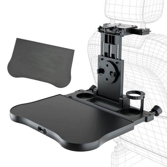 FANXIN Car Seat Tray, Car Back Seat Tray Table for Kids, Foldable Travel Tray for Rear Passenger Seat, Car Food Trays for Eating, Car Desk for Laptop Working on The Road with Non-Slip Mat