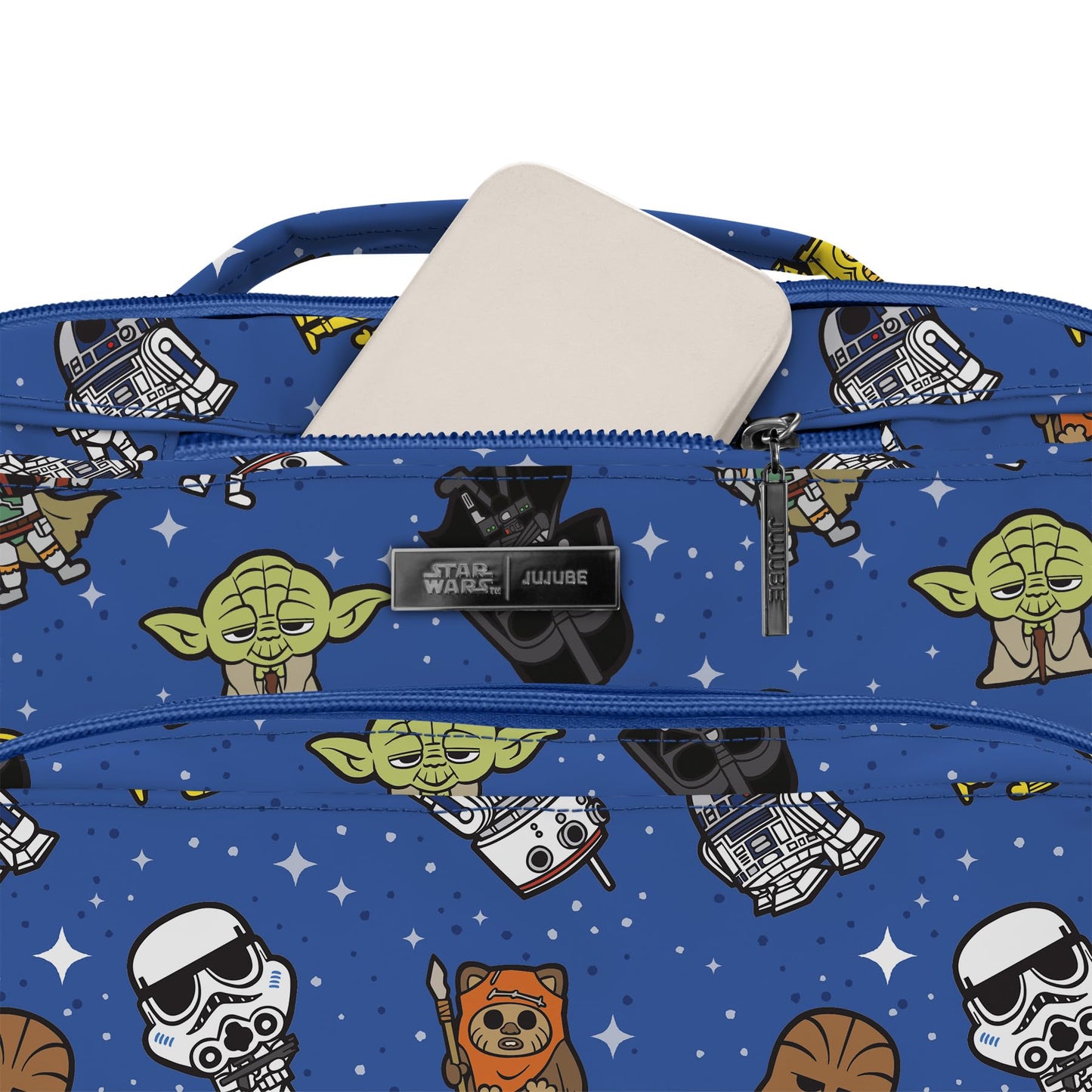 JuJuBe New! B.F.F - STAR WARS™ Galaxy of Rivals, Diaper Bag, Travel Backpack & Large Tote w/Portable Changing Pad, Stroller Hooks & Pockets for Bottles, Diapers, Pacifier, Snacks & Essentials