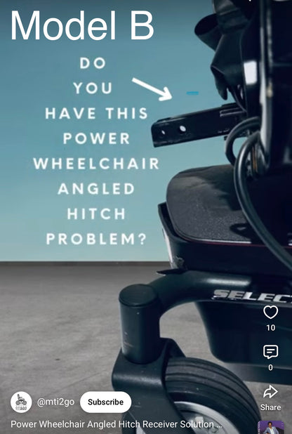 Quintuple Hitch Receiver for Electric Wheelchair Scooter ECV