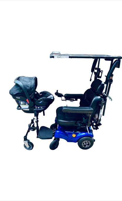 Child Seat Mount for Electric Wheelchair Scooter ECV