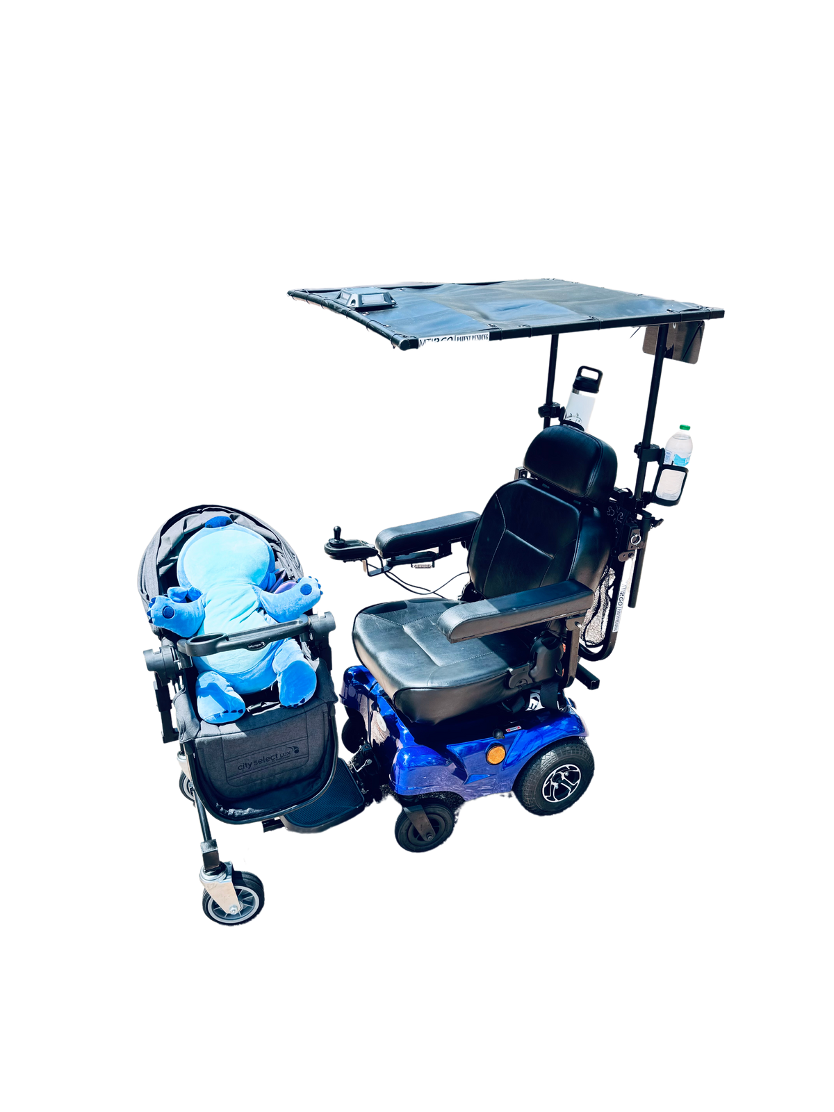 Child Seat Mount for Electric Wheelchair Scooter ECV