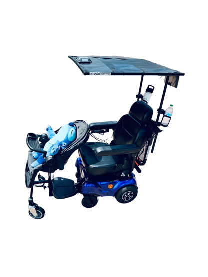 Child Seat Mount for Electric Wheelchair Scooter ECV