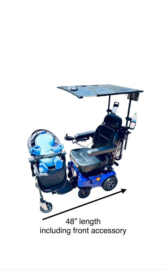 PATENT PENDING - PREORDER - Mobility Scooter / Electric Powerchair Child Seat Adapter with front mount