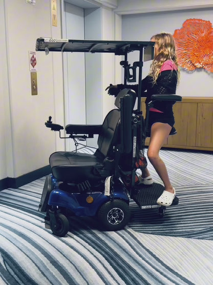 Passenger / Caretaker Platform for Electric Wheelchair Scooter ECV